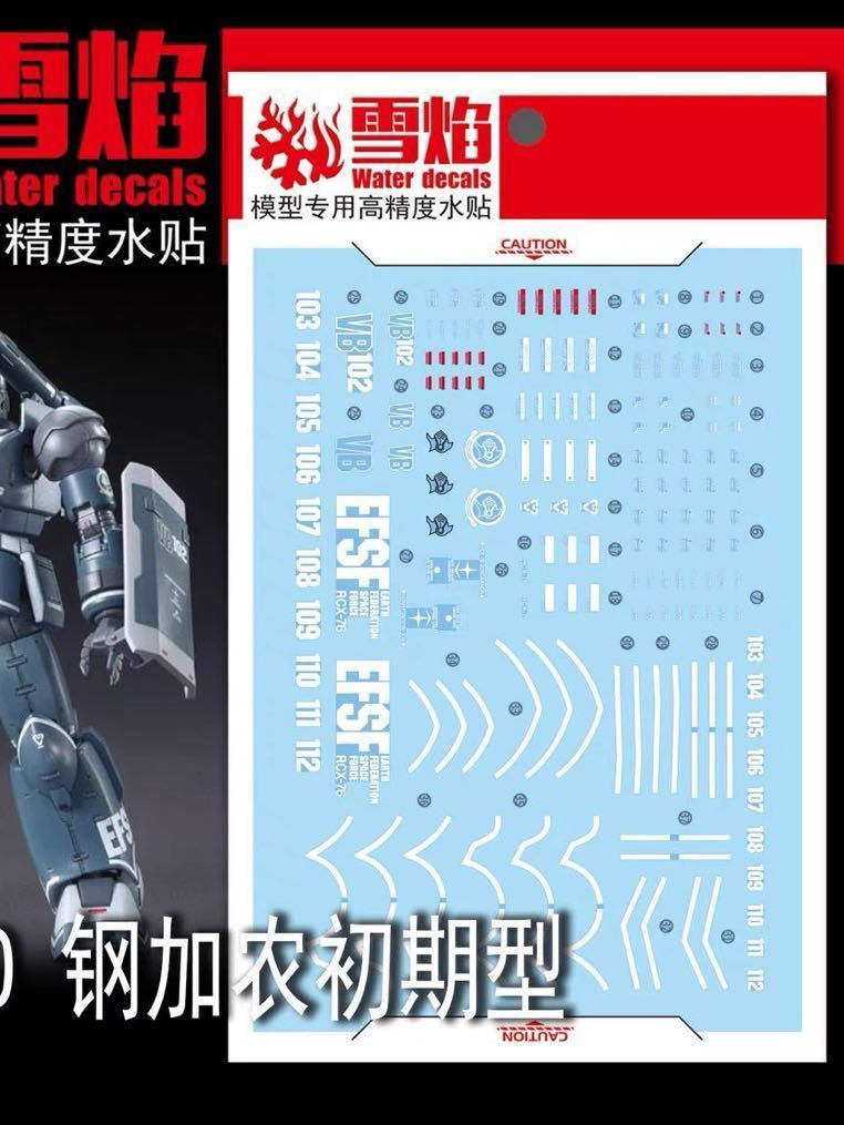 HG 1/144 THE ORIGIN ガンキャノン用蛍光水転写式デカール　並行輸入品_画像1