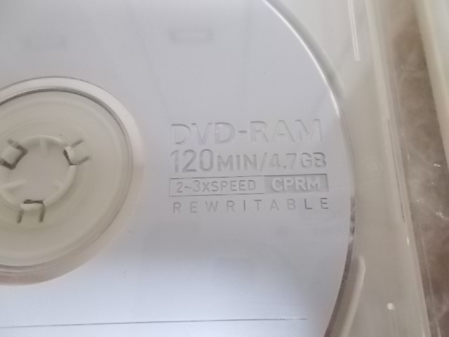 消去済 パナソニック DVD-RAM 中古 １０枚セット （書き込みなし）の画像4