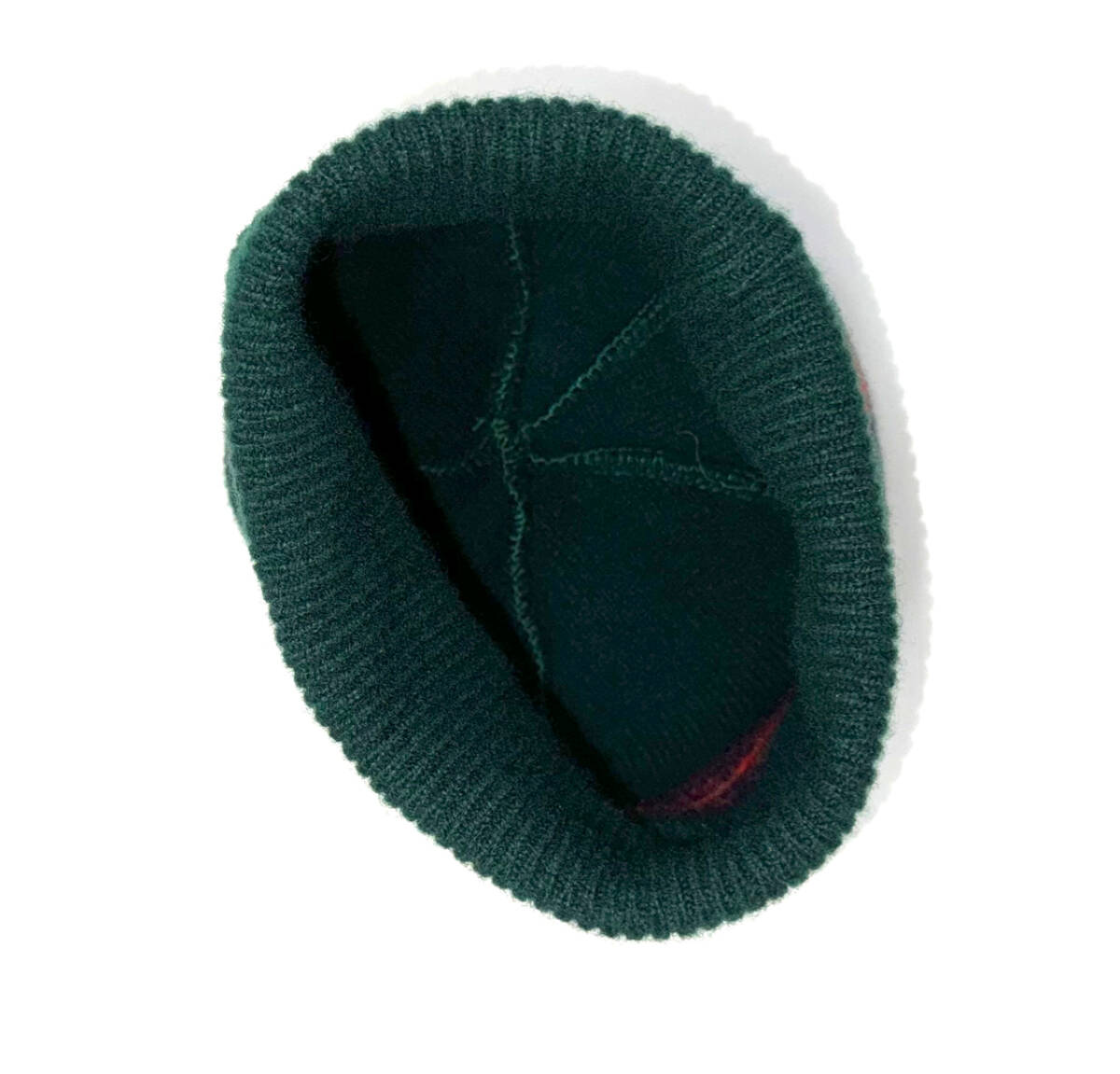  Scotland made INVERALLAN Inverallan knitted cap Beanie knit cap green 