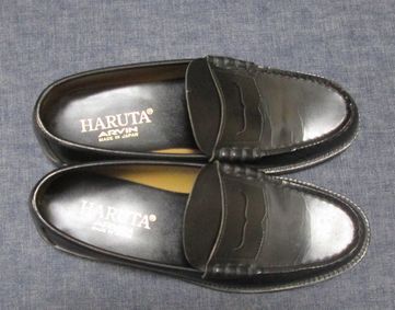 HARUTA* монета Loafer чёрный *27.5.