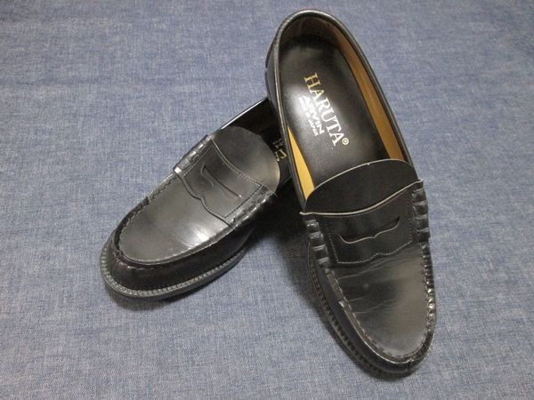 HARUTA* монета Loafer чёрный *27.5.