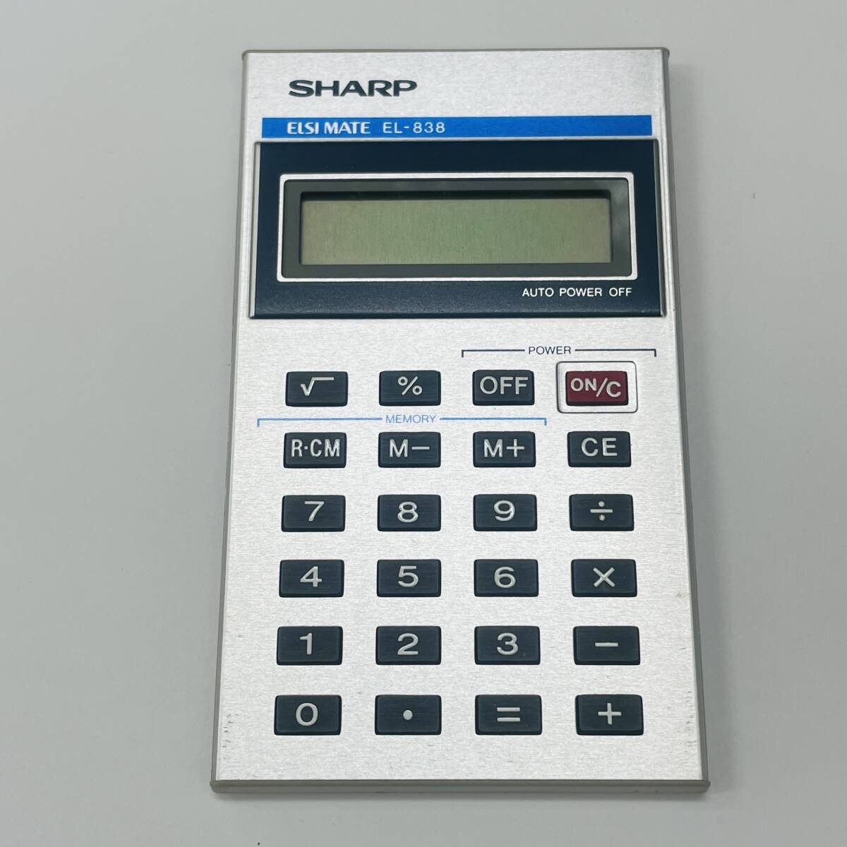 *[SHARP/ sharp ] калькулятор ELSI MATE EL-838 разряженная батарея работоспособность не проверялась товар с чехлом счет машина *