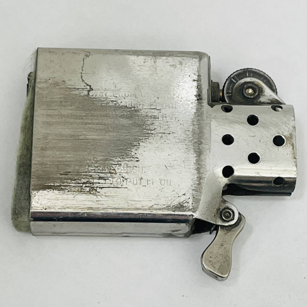 ★【Zippo/ジッポー】オイルライター FOR BEST RESULTS ALWAYS USE ダイアゴナルライン 火花〇★14598_画像7