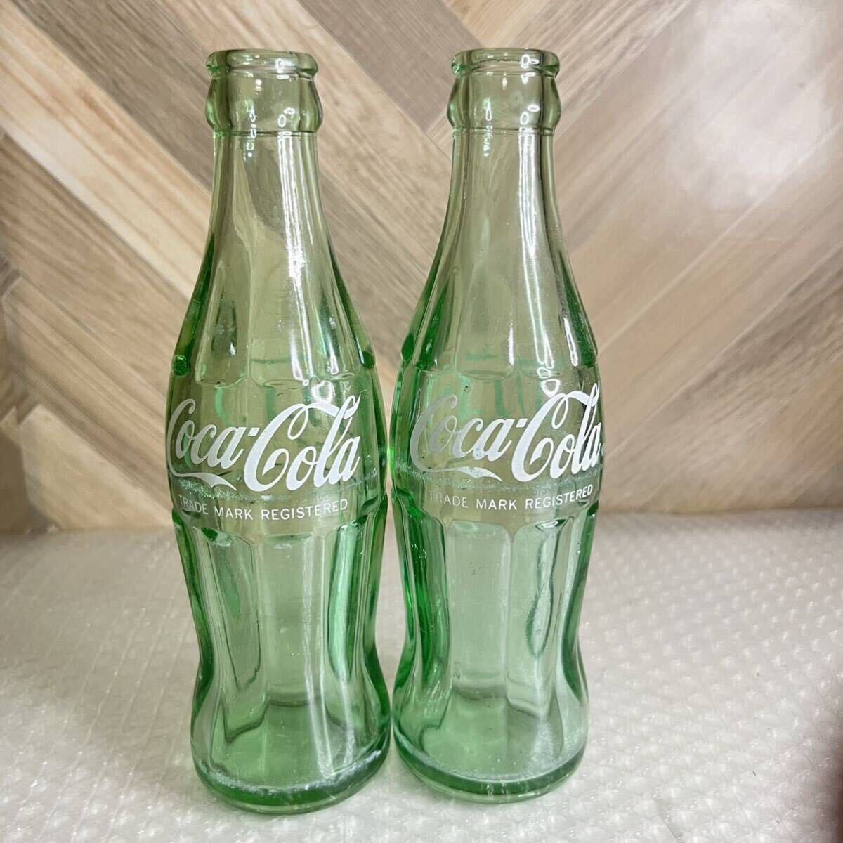 Coca-Cola コカコーラ 1975年代〜 190ml 昭和レトロ ビンテージ 空便 2本セット ⑦の画像5