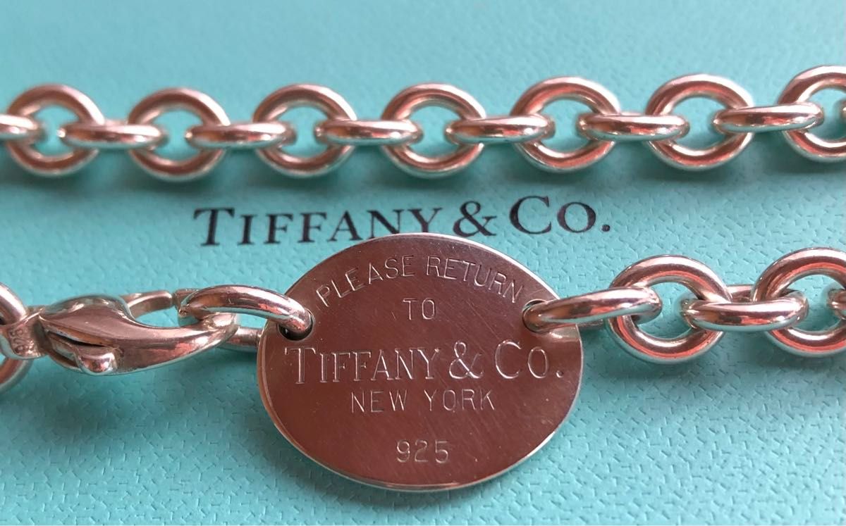 TIFFANY & Co. ティファニー リターントゥ オーバル タグ チョーカー ネックレス ドーナツ チェーン シルバー925