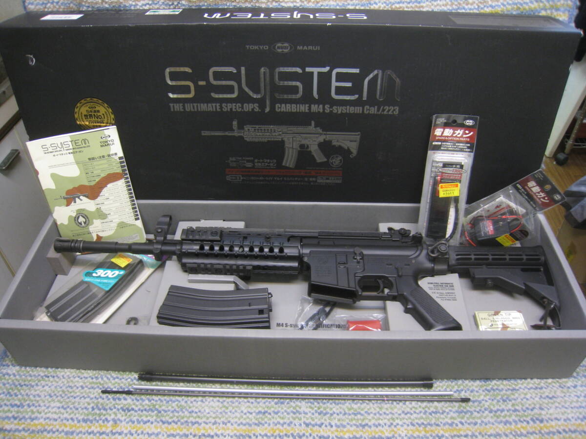 TOKYO MARUI 東京マルイ オートマチック電動エアーガン M4 S-SYSTEM 18才以上 中古品の画像1