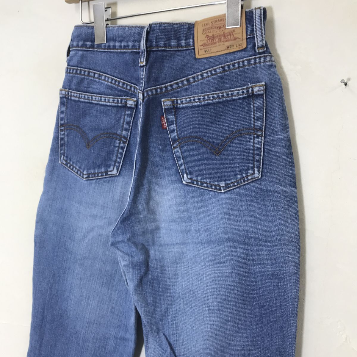 M884-F* Levis Levi's 517 Denim брюки джинсы ботинки cut flair низ * W29 L30 хлопок 100 индиго б/у одежда 