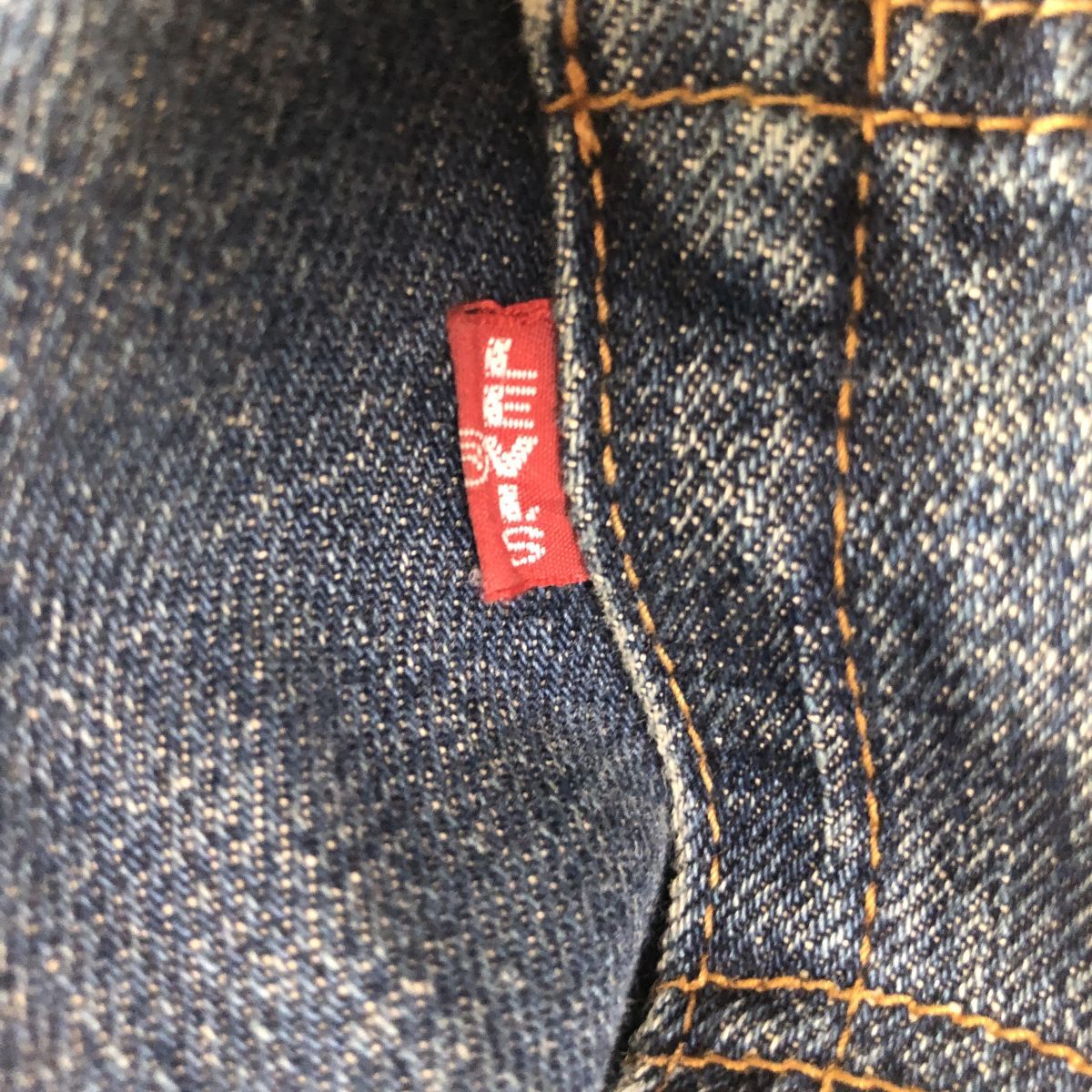 M1993-F-N◆ 90s ◆ old ◆ Levis リーバイス 502xx デニムパンツ ジーンズ 復刻 bigE ◆ W33L36 コットン100 インディゴ 濃紺 古着 メンズ_画像7