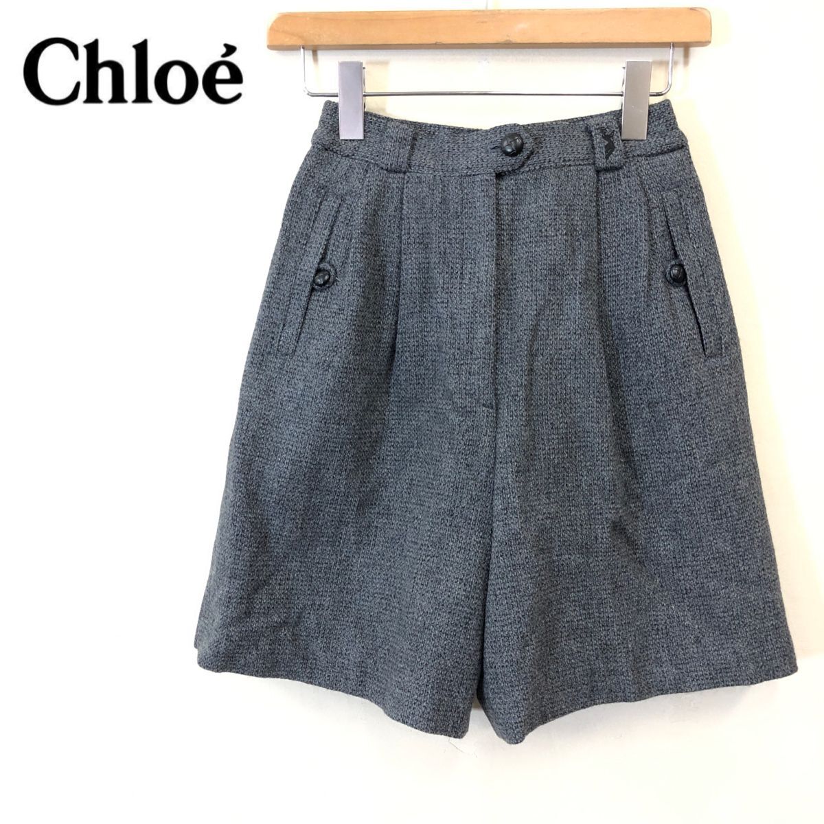 M1492-F-N◆ 美品 ◆ Chloe GOLF クロエゴルフ ハーフパンツ ショーツ ボトムス ◆ sizeS ウール ナイロン 古着 レディース 春夏_画像1