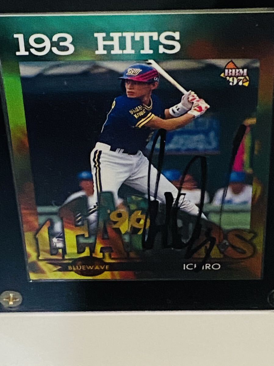 [ ultra rare 1998 day rice baseball!]ichi low autograph autograph ( one .&ICHIRO)&sami- saucer autograph autograph photograph . autograph autograph card! frame![ for searching large . sho flat ]