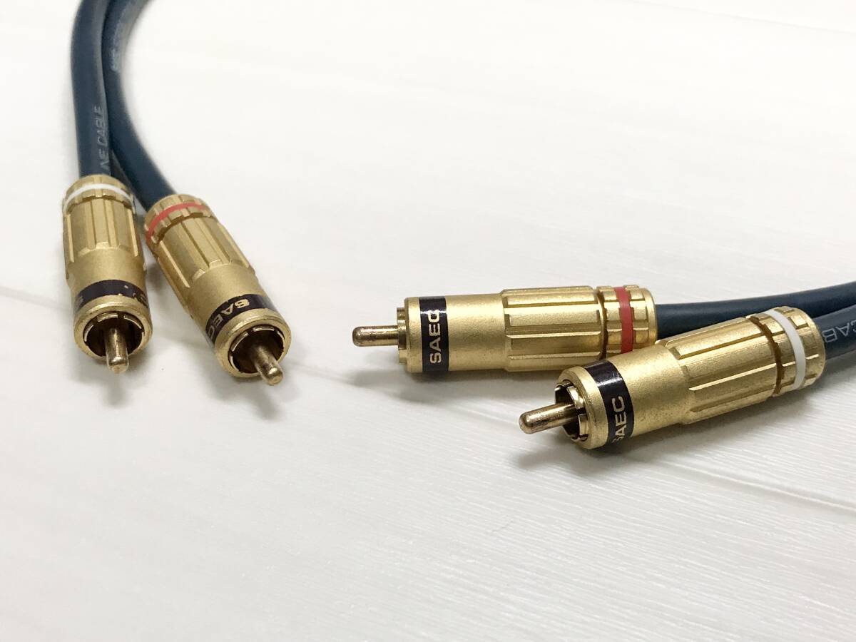 SAEC SL-1803 STRESS FREE RCA (0.7m) 超高純度銅 6N サエク ラインケーブル オーディオケーブル RCAケーブルの画像3