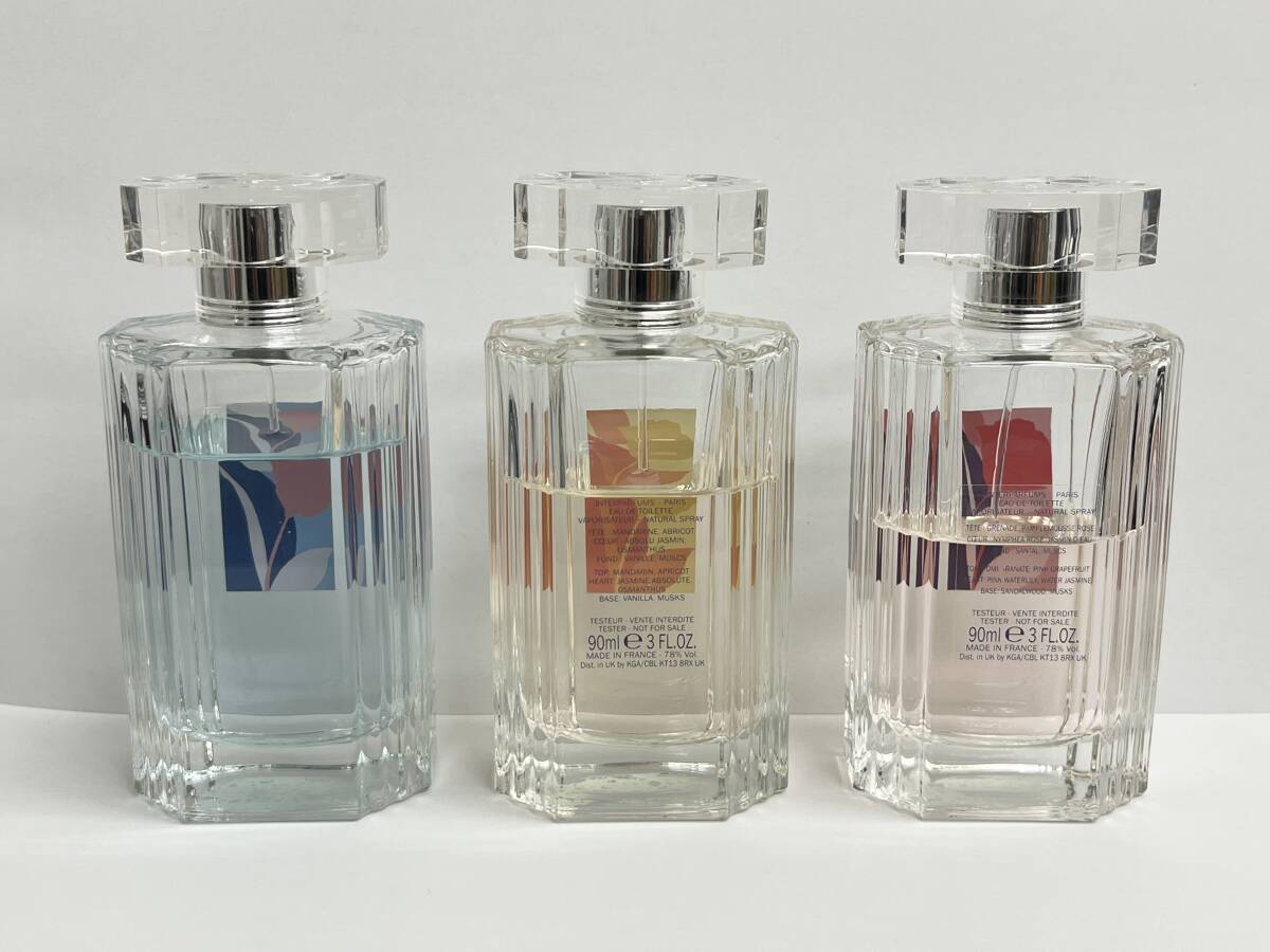 ★3本おまとめ★LANVIN レ フルール ド ランバン ブルーオーキッド サニーマグノリア ウォーターリリー オードトワレ 90ml 香水_画像2