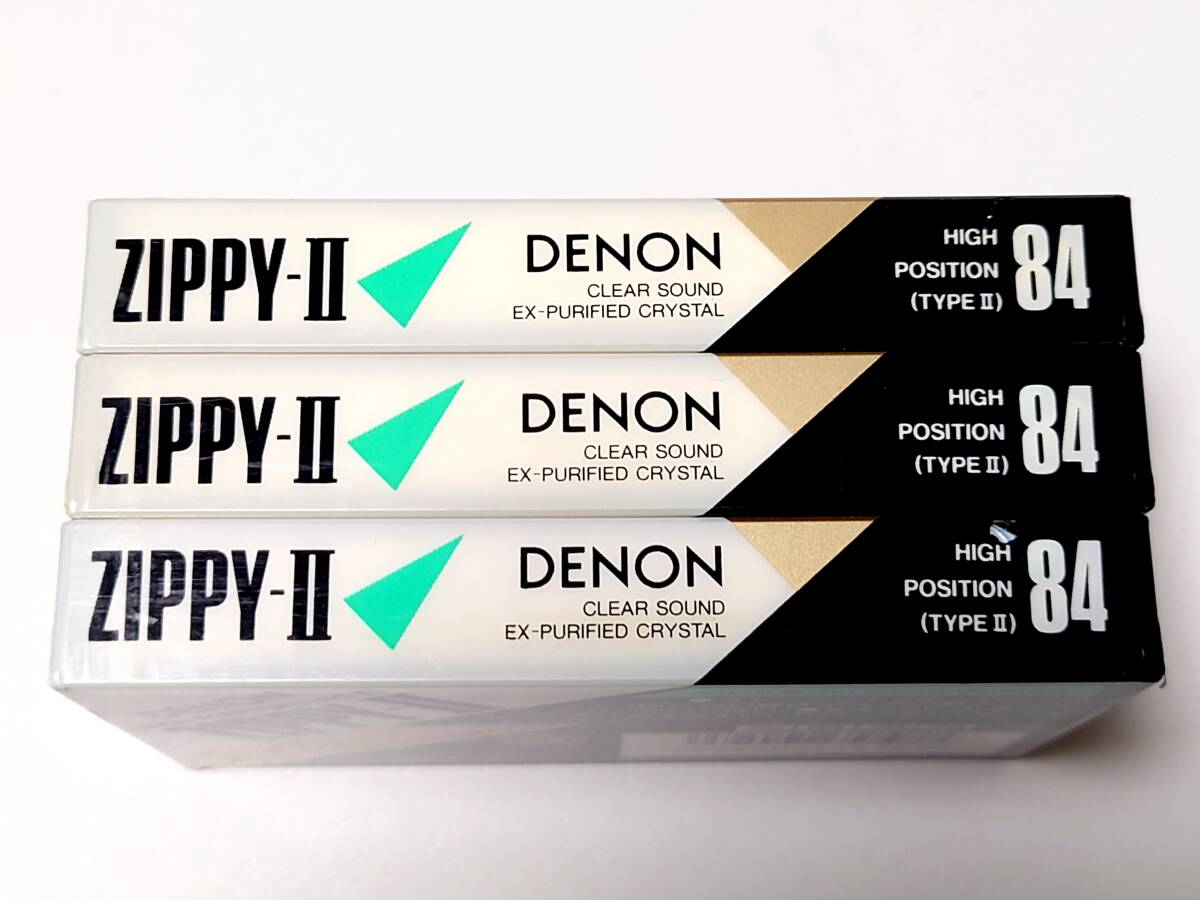 未開封品DENON ZippyⅡ84分3本 ハイポジションカセットテープの画像3