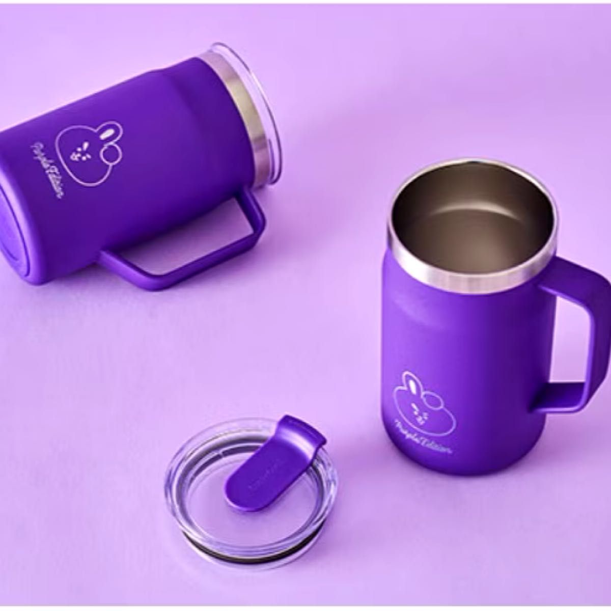 ★BT21 クッキー タンブラー パープルエディション★ BT21 COOKY Purple of Wish Edition タンブラー LocknLock