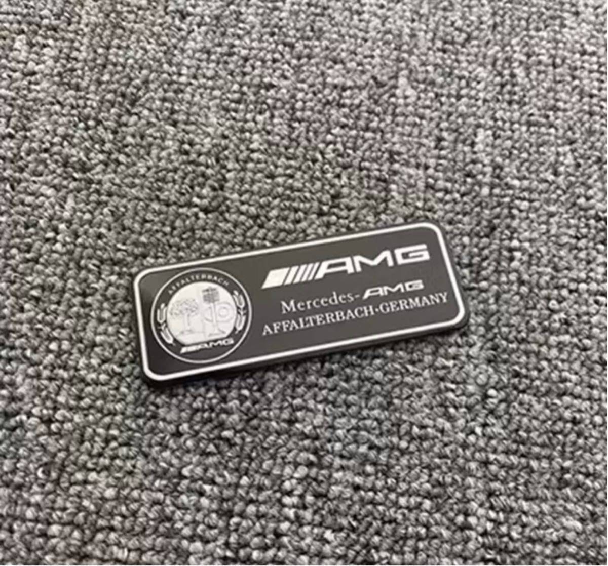 AMG メルセデスベンツ  アルミ製ステッカー アップルツリー ブラックの画像1
