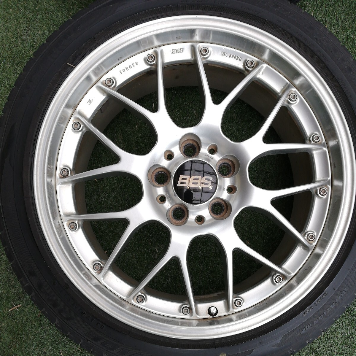 売り切り♪BBS RS900H 18インチ４本セット　　8j+40 PCD114.3 5穴 FORGED 鍛造_画像2