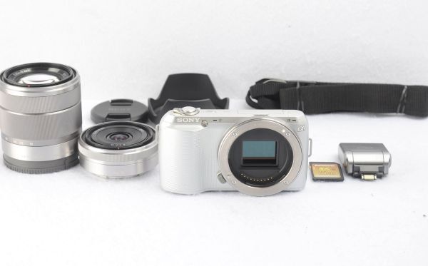 ソニー SONY NEX-C3 ダブルレンズキット 【おまけ付き】 #603-041-0329の画像1