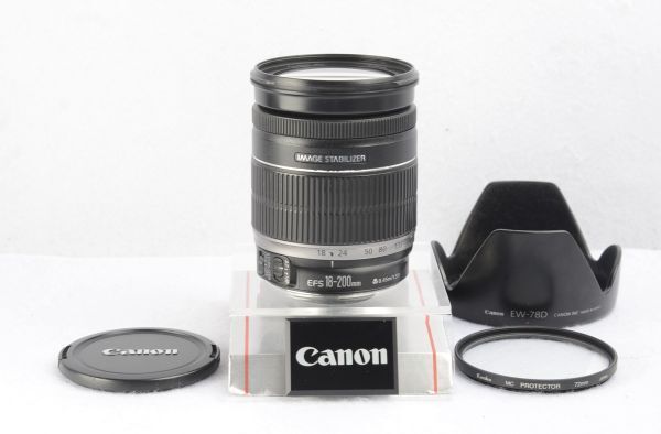キャノン Canon EF-S 18-200mm F3.5-5.6 IS 【おまけ付き】　#603-016-0314
