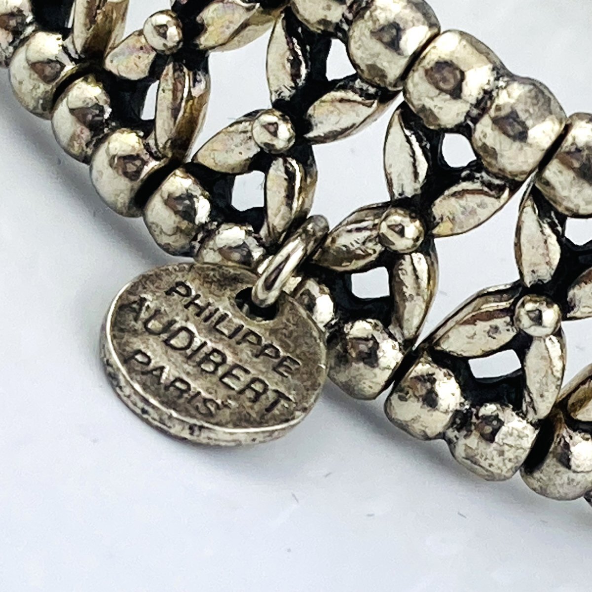 [77]① Philip o-ti veil PHILIPPE AUDIBERT bangle bracele silver color accessory 