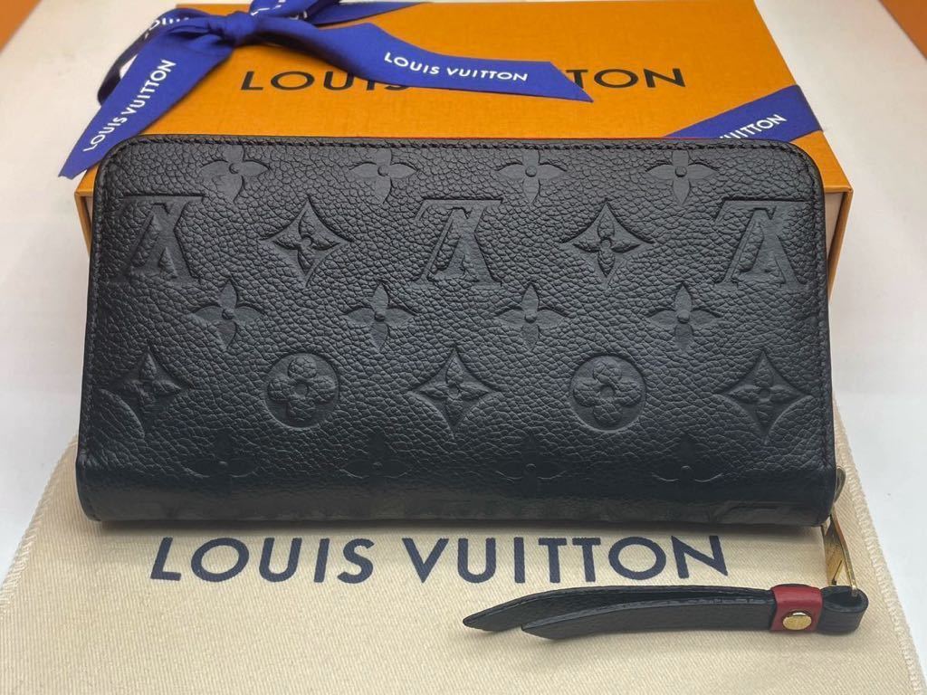 新型.現行.極美品◇LOUISVUITTON◇アンプラント◇ジッピーウォレット◇ルイヴィトン◇モノグラム◇艶消し◇ブラック×レッド◇長財布の画像3