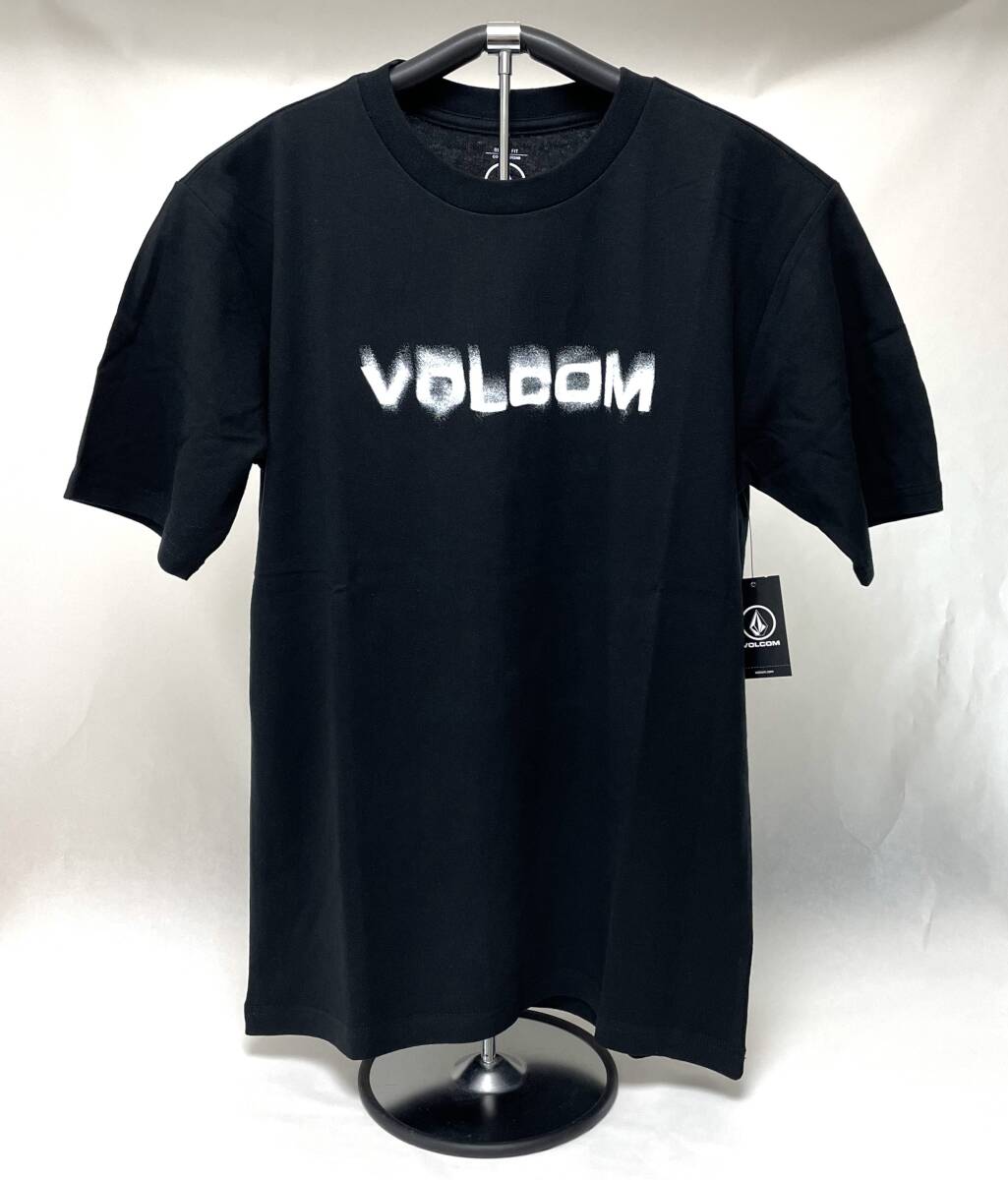 VOLCOM ボルコム AF512401BLK① メンズ Sサイズ 半袖Tシャツ ブラック 黒色 文字のロゴティー Logoもの Tee ヴォルコム 新品 即決 送料無料_画像1