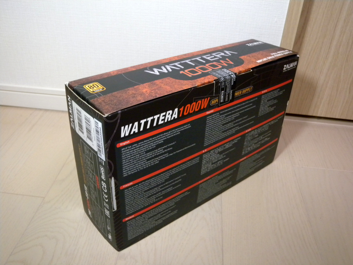 ZALMAN WATTTERA 1000W ATX電源 フルモジュラー 80PLUS GOLDの画像10