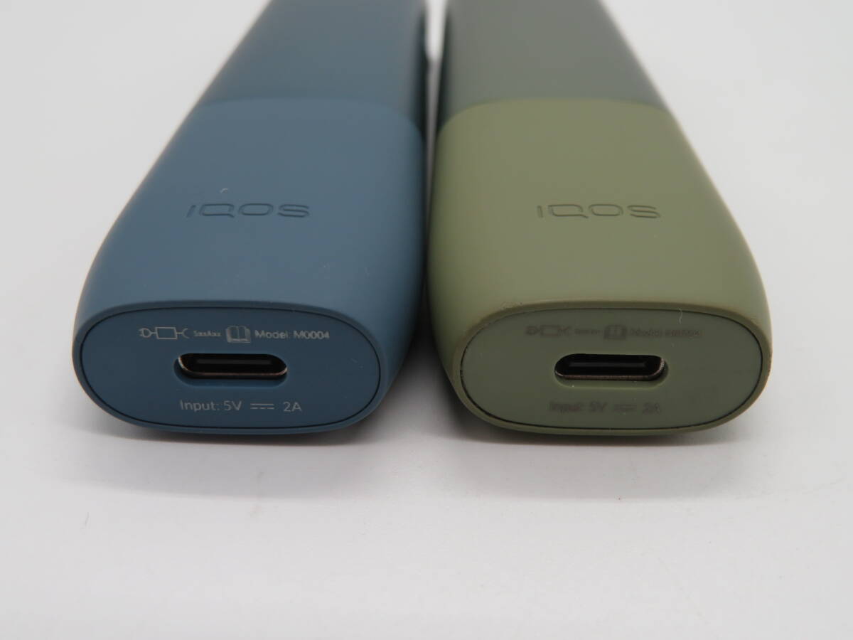 iQOS（アイコス）2点 ILUMA ONE M0004 モスグリーン・アズールブルー 中古品 H3－7A の画像3