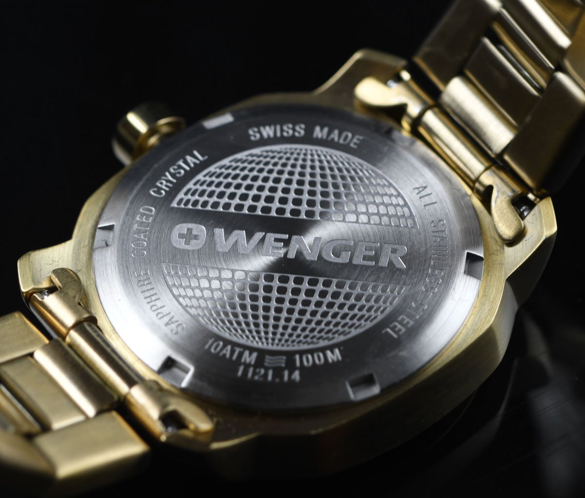 新品1円 ウエンガーWENGER黄金のスイス製時計 100m防水 視認性高くシンプルで飽きの来ないデザインSWISS MILITARY ボーイズ 腕時計の画像7