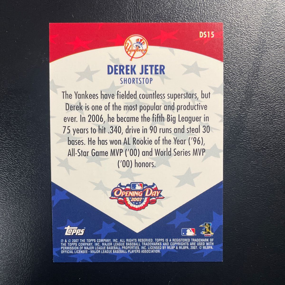 〝インサート祭り〟【Derek Jeter(ジーター)】2007年TOPPS Diamond Stars！_画像2