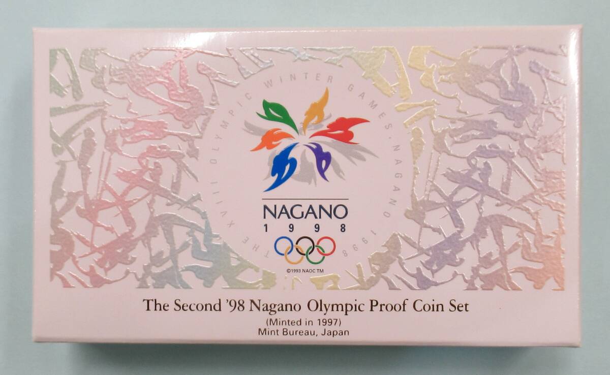 1998年 平成9年 長野オリンピック冬季競技大会記念 2次 プルーフ コインセット 未使用 の画像4