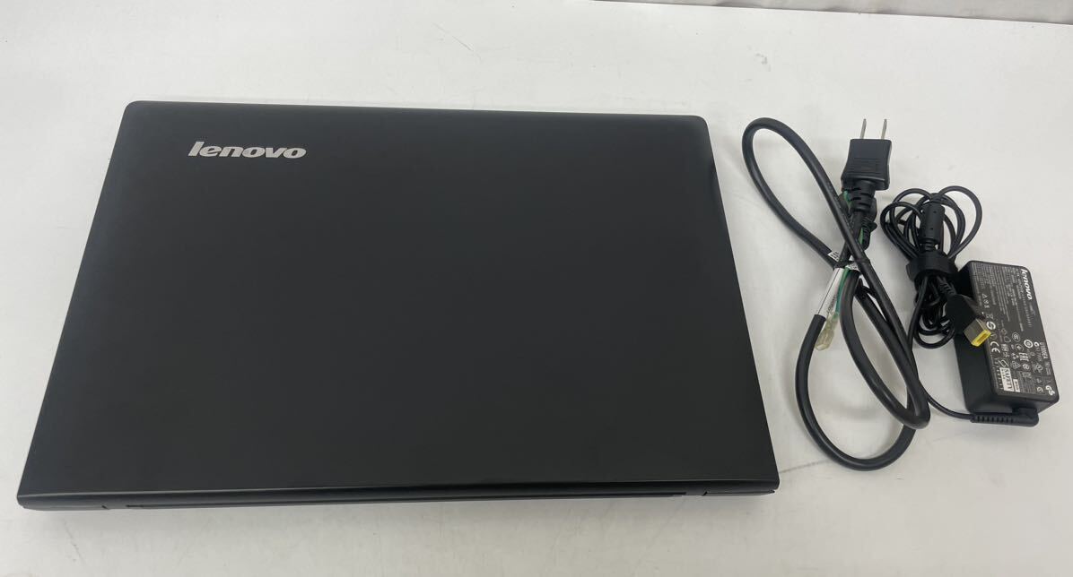 IK☆ 通電確認済 初期化済 Lenovo ノートパソコン G50-80 80E5 ケーブル付き CORE i5 レノボ ノートPC Core LENOVO ブラック_画像1