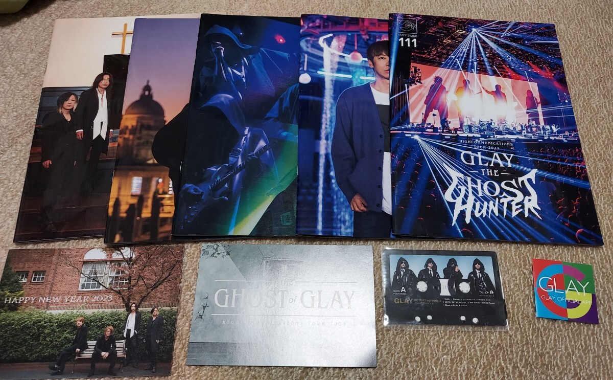 GLAY ライブ特典、会報誌などセット　Ghost、FC年賀状、FC会報誌、ステッカーなど_画像1