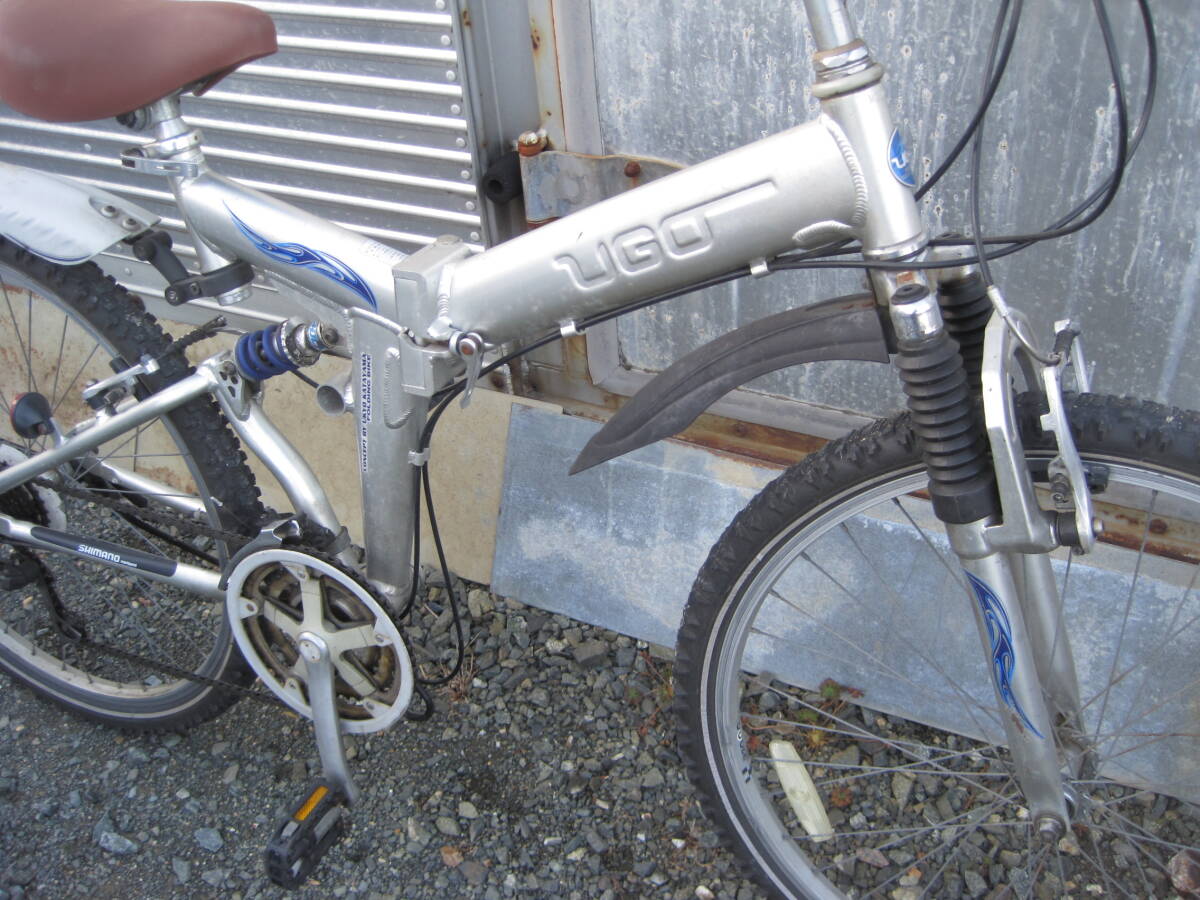 UGO concept UKYO KATAYAMA　アルミニウム　折り畳み自転車　片山右京モデル　マウンテンバイク　サス付き　クロス_画像7