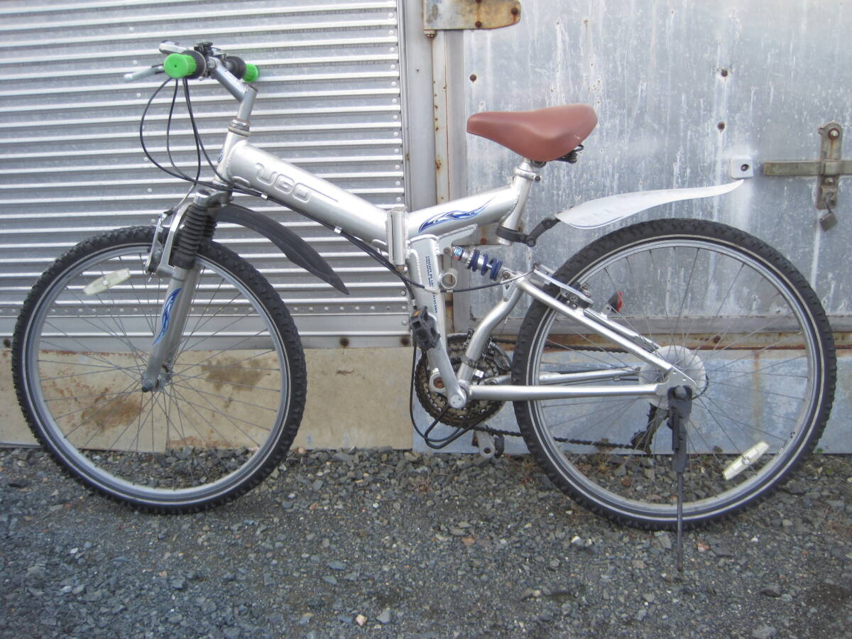 UGO concept UKYO KATAYAMA　アルミニウム　折り畳み自転車　片山右京モデル　マウンテンバイク　サス付き　クロス_画像1