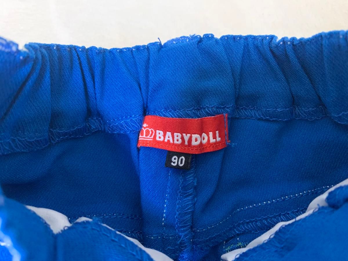 新品・未使用 BABY DOLL ベビードール ズボン 長ズボン ボトムス ベビー服 子供服 パンツ BLUE 90cm