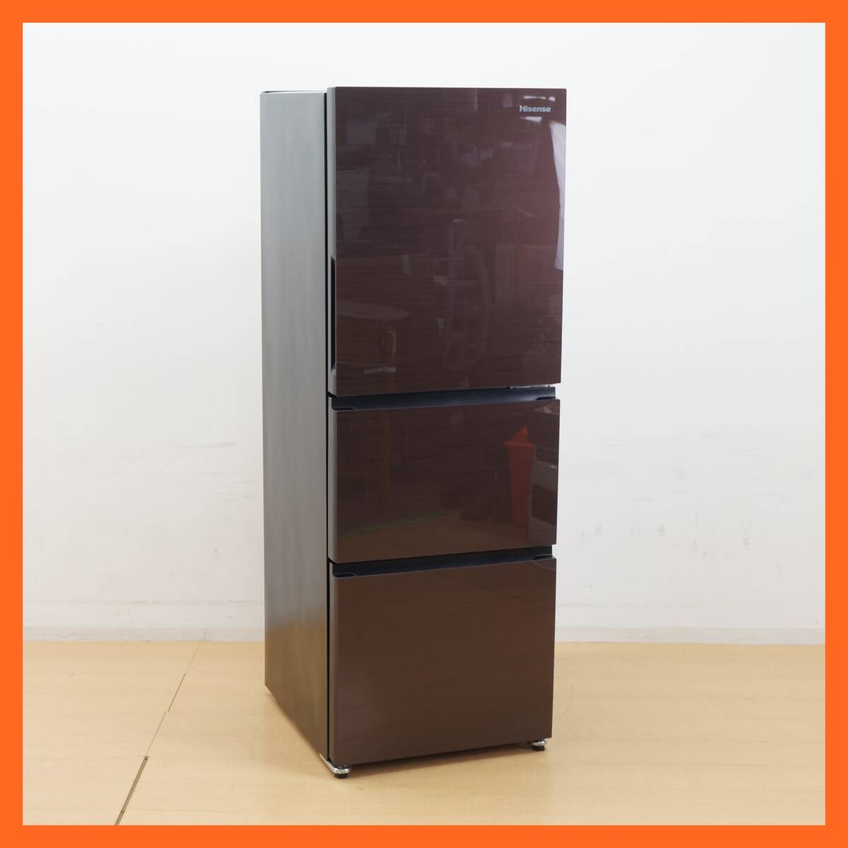 東ハ:【ハイセンス】3ドア 冷凍冷蔵庫 282L HR-G2801BR 2020年 ダークブラウン 右開きタイプ 強化ガラスドア ファン式自動霜取★送料無料★
