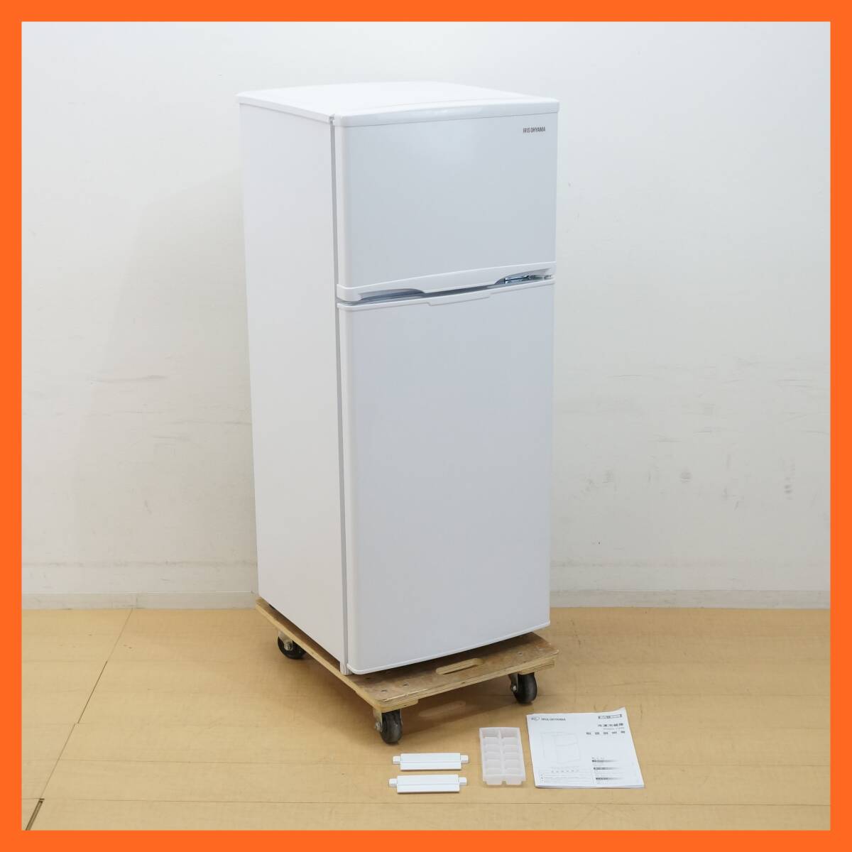 東ハ:【アイリスオーヤマ】2ドア 冷凍冷蔵庫 118L IRSD-12B-W 2022年 冷蔵室ガラス棚 温度調節7段階 まとめ買いたっぷり収納 ★送料無料★の画像1