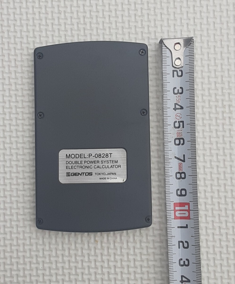 電卓 BIG DISPLAY GENTOS 8桁 P-0828T レトロ 計算機 事務用品 雑貨 計算の画像2
