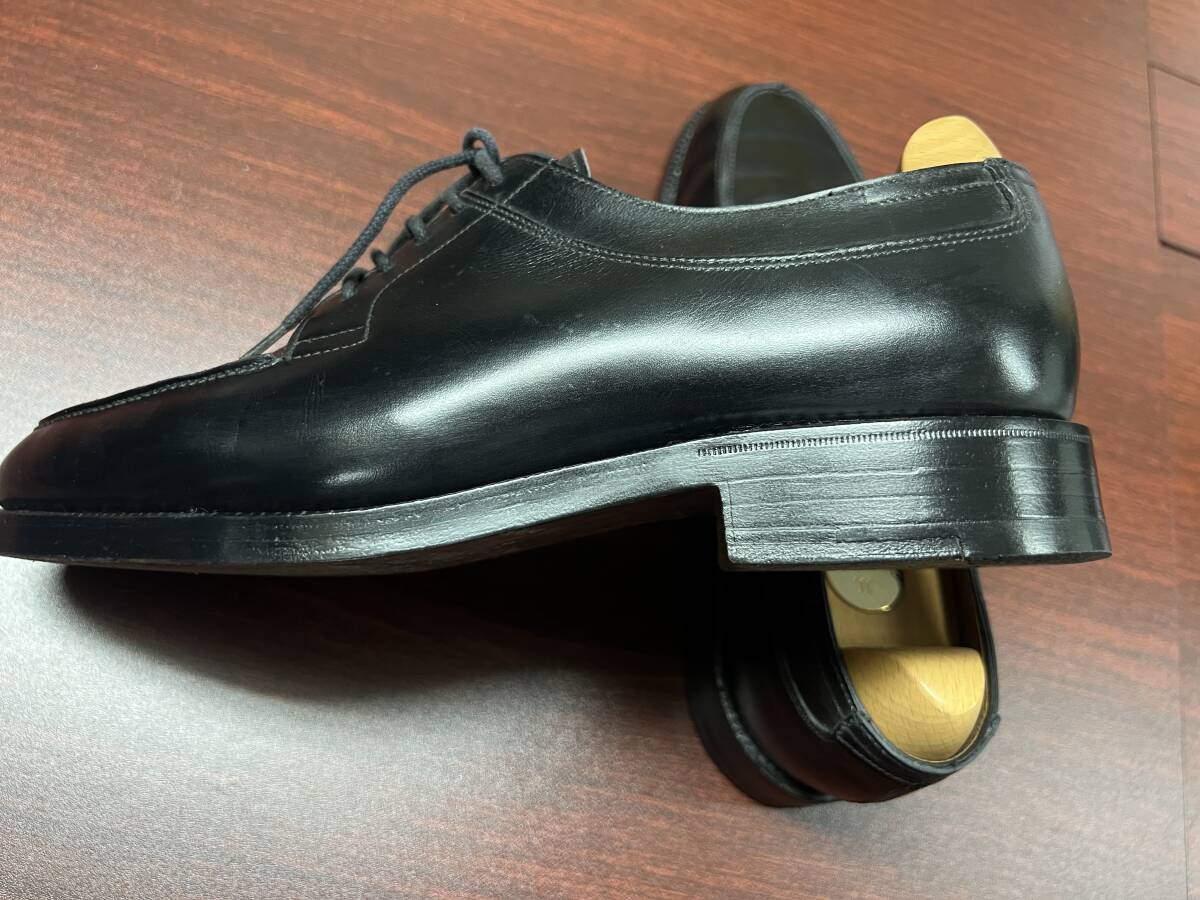 JOHN LOBB ジョンロブ BARROS バロス 9013 ラスト292 7E レザーソール 極美品 純正シューツリー付 箱 保存袋 Uチップ 黒 廃版品の画像3