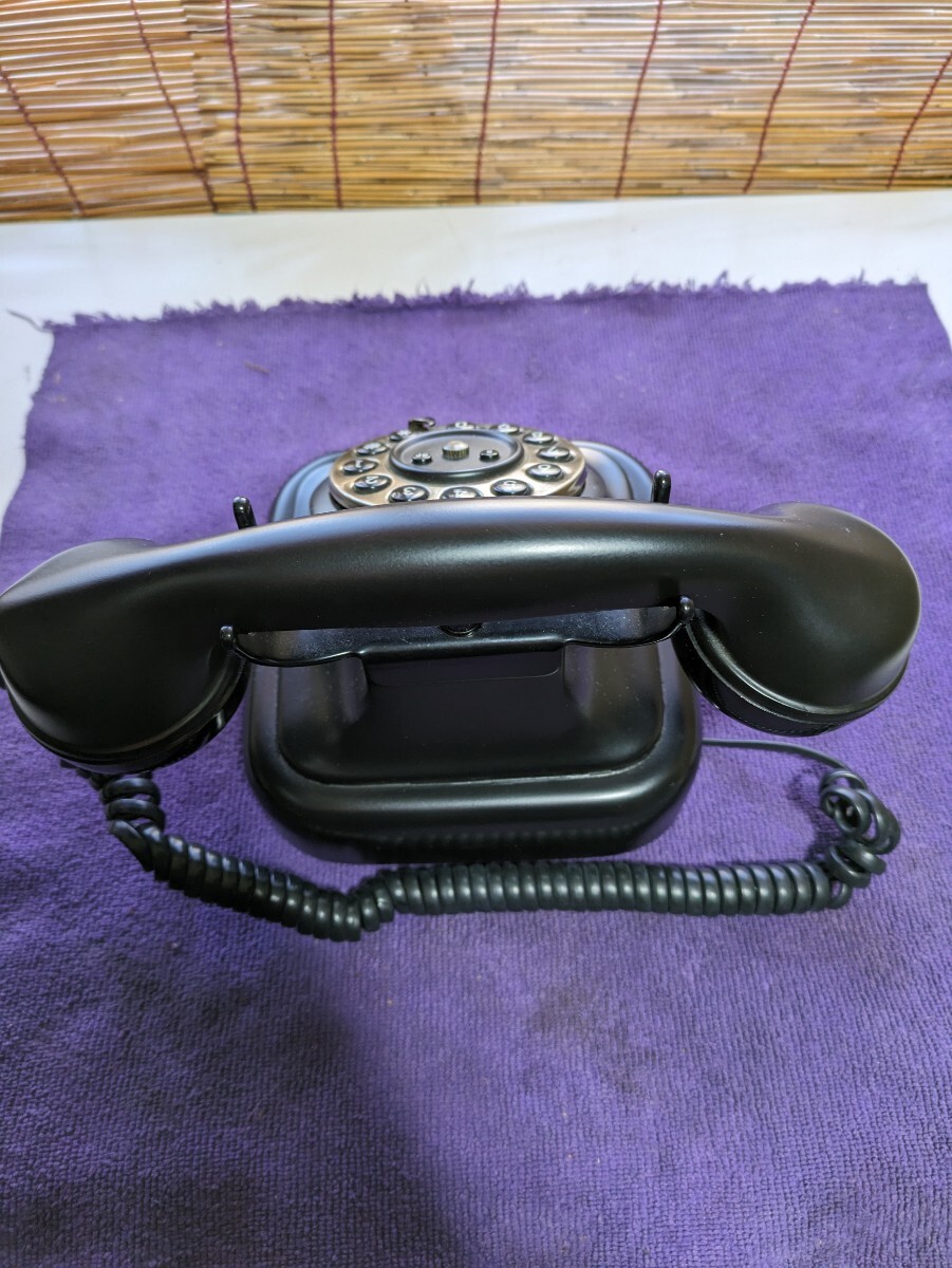 電話機 プッシュホン クラシック 黒電話 made in ITALYの画像2