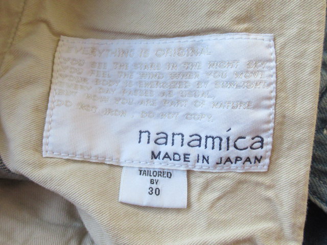2024SS nanamica Wide Denim Pants インディゴブリーチ サイズ30 /ナナミカノースフェイスパープルレーベルデニムパンツの画像5