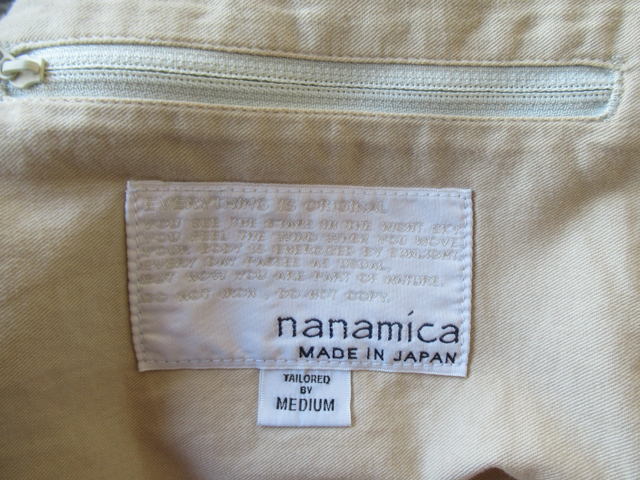 2024SS nanamica Short Denim Jacket インディゴブリーチ サイズM /ナナミカノースフェイスパープルレーベルデニムジャケットの画像4