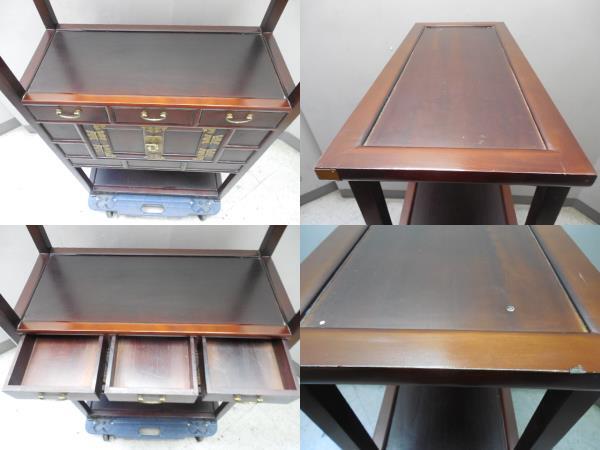  Joseon Dynasty furniture * adjustment chest of drawers * display shelf / Vintage * antique size W70.5×D33×H114.