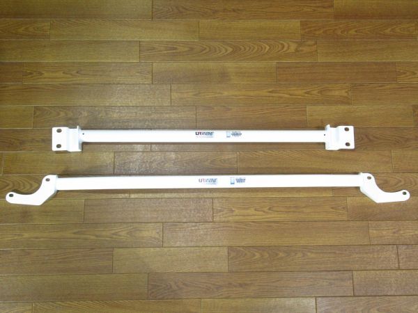  exhibition unused goods BMW Mini MINI(R55?/R56?) UR / Ultra racing made front tower bar + rear tower bar TW2-1644/RE2-1645