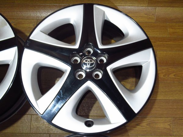 トヨタZVW50プリウスSツーリング純正 7J-17 off+50 pcd100/5H １７インチアルミホイール４本_画像2