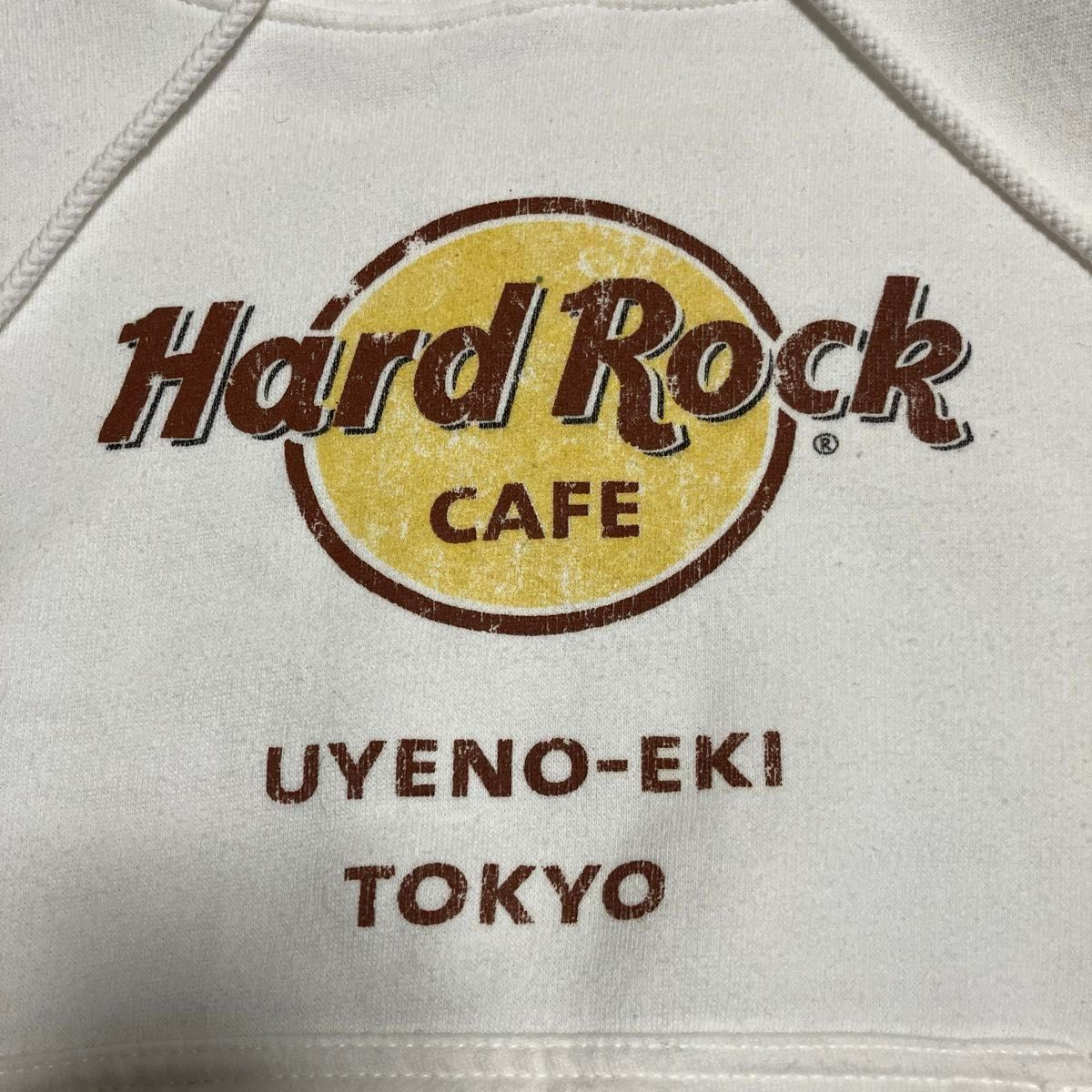 HardRockCAFE ハードロックカフェ　裏起毛パーカー　白　東京　白パーカー　 スウェット スウェットパーカー プルオーバー