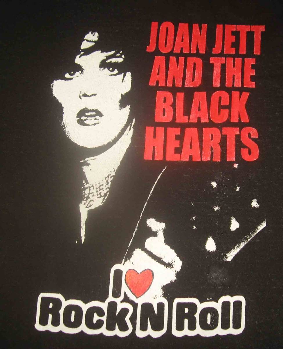 JOAN JETT　ジョーン.ジェット　I Love Rockn Roll　ロンT　黒地に白と赤　M.　L.　2L　の3サイズ有り_画像2