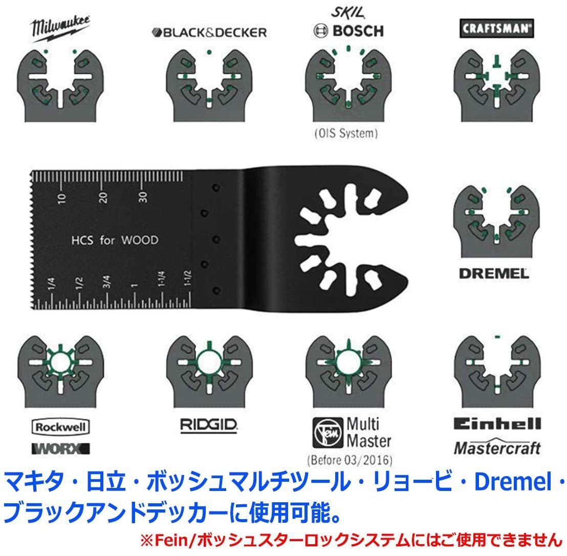 ☆ブレード カットソー 替刃 マルチツール用 ブレード 20点セット 日立 マキタ ボッシュ等多機種対応☆_画像8