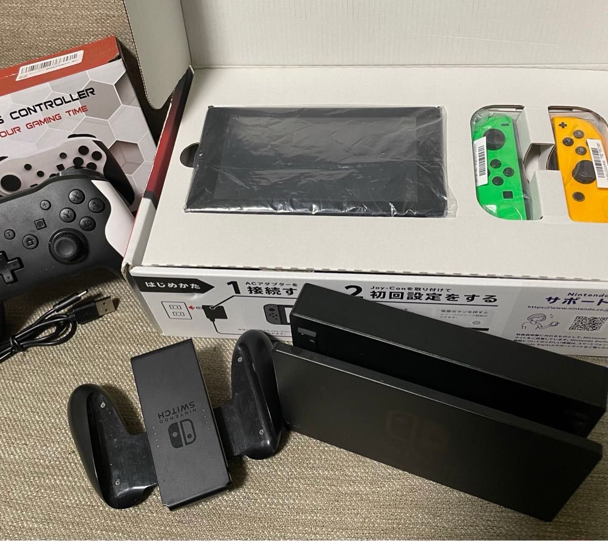 Switch一式＋ワイヤレスコントローラー他 完動品