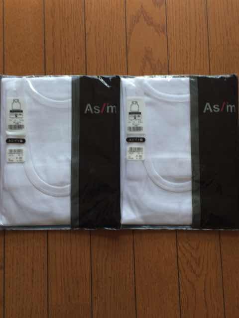 高島屋ブランド ASIM ランニングシャツ　２枚 Mサイズ　未開封未使用_画像1